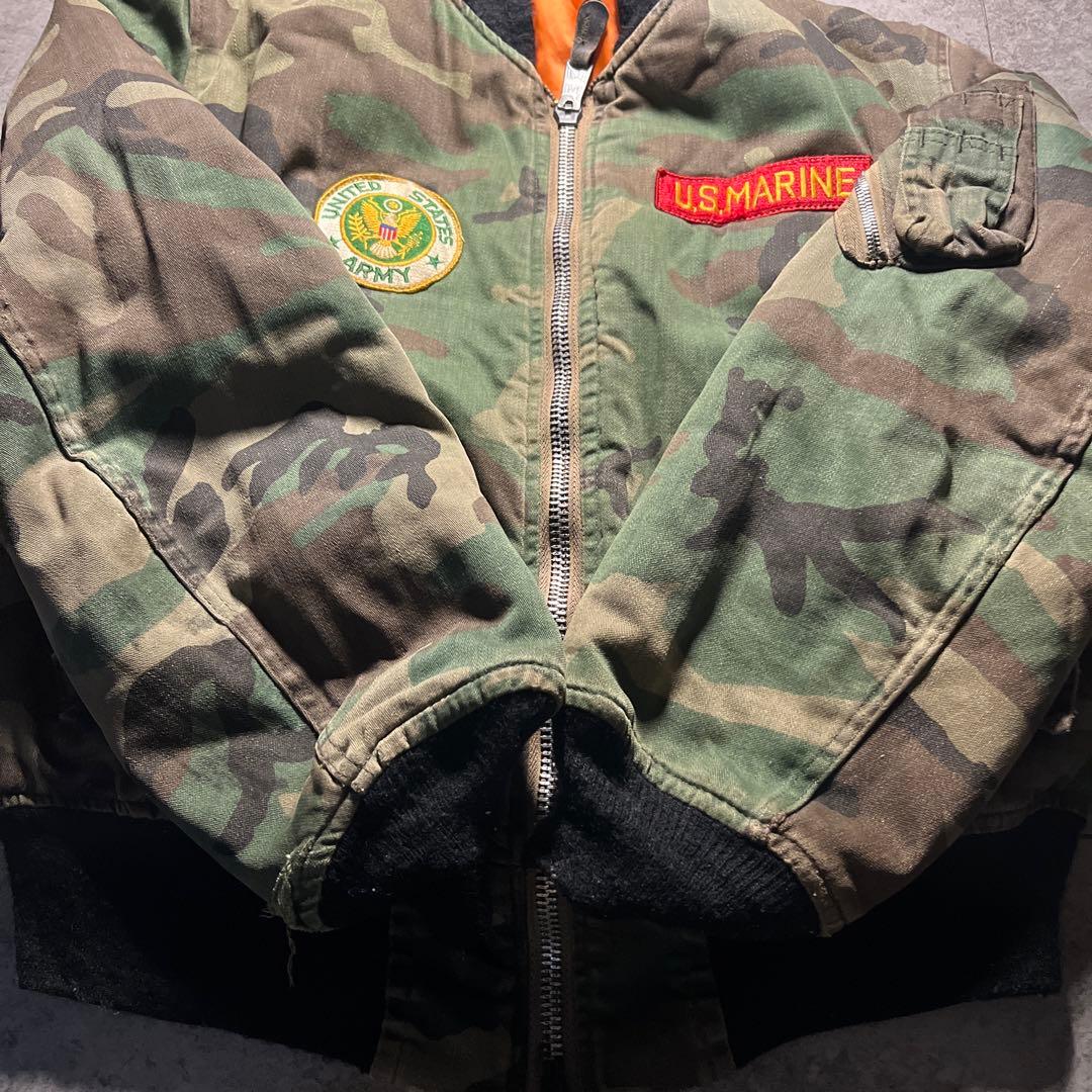 80s 希少 alpha ma-1 カモフラ キャンバス ma-1 M 送料無料 80s 希少 alpha ma-1 カモフラ キャンバス ma-1 M 送料無料