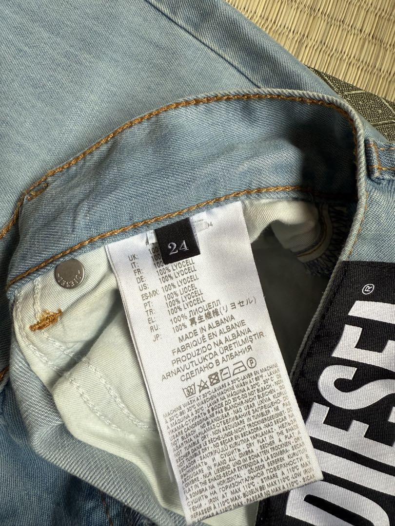 DIESEL ロングパンツ デニム生地 スリット入り