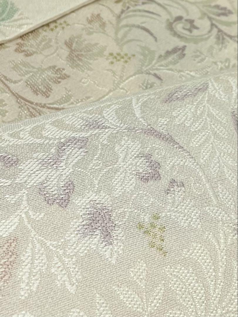 スリーシーズン 西陣織 九寸名古屋帯 新品未使用品 金糸 正絹 Q822
