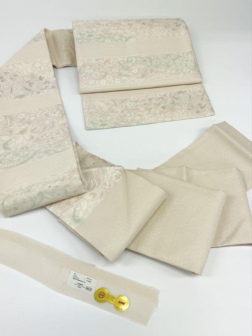 スリーシーズン 西陣織 九寸名古屋帯 新品未使用品 金糸 正絹 Q822