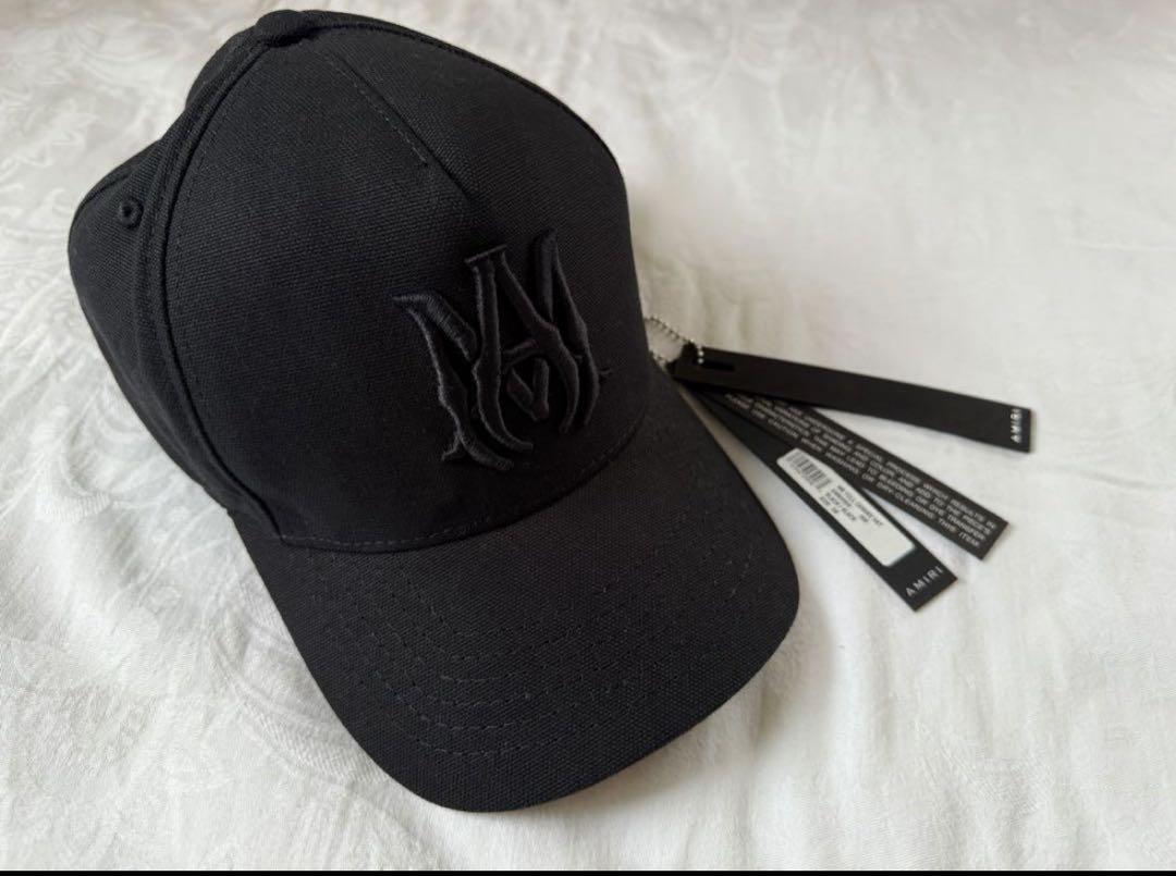 AMIRI MA FULL CANVAS HAT アミリ キャップ ブラック
