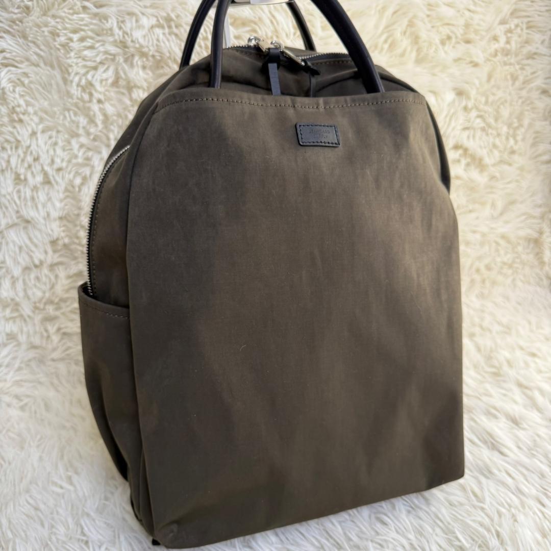極美品 スタンダードサプライ ワラビー リュック バックパック カーキ ブラウン