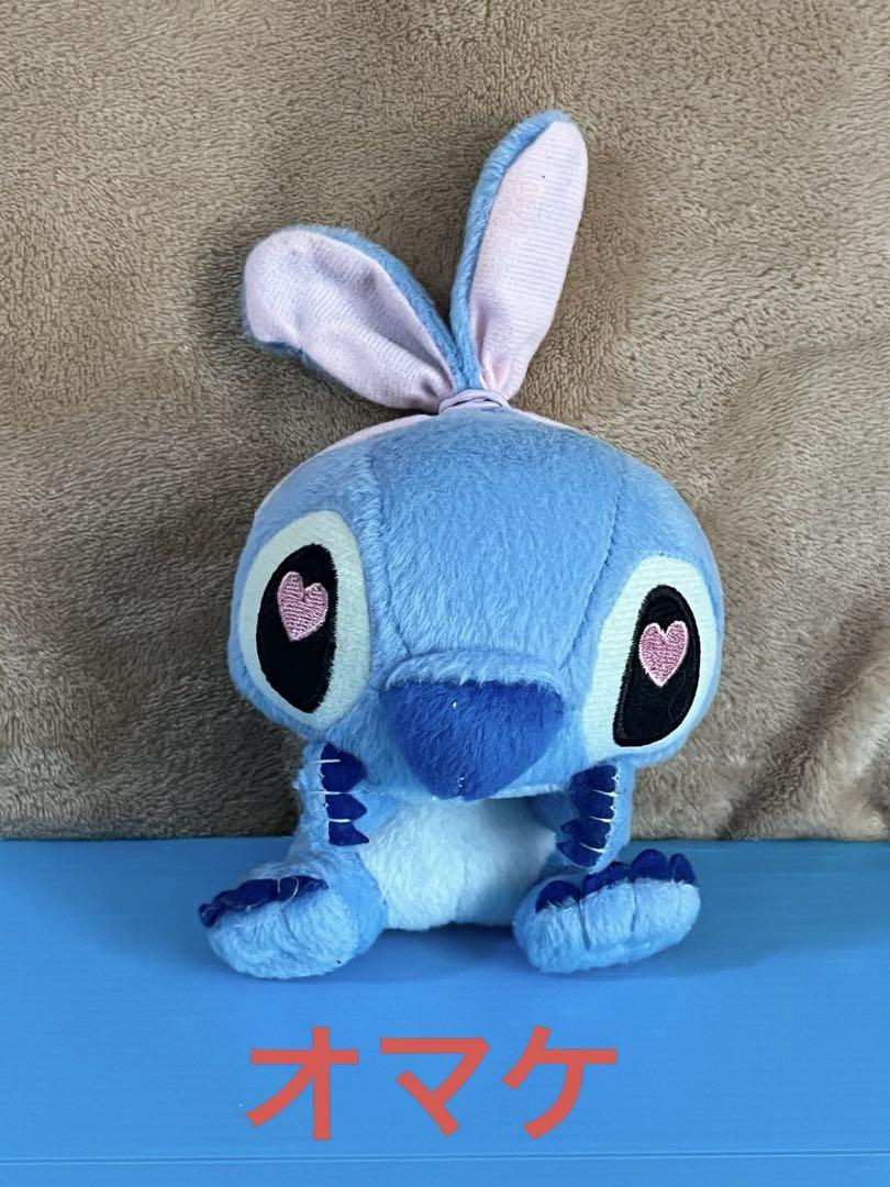 ディズニーストア 限定 スティッチぬいぐるみ ピンクリボン M タグ付き