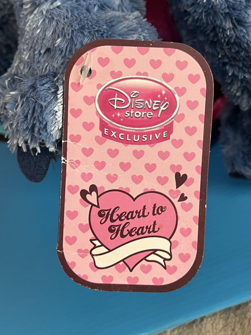 ディズニーストア 限定 スティッチぬいぐるみ ピンクリボン M タグ付き