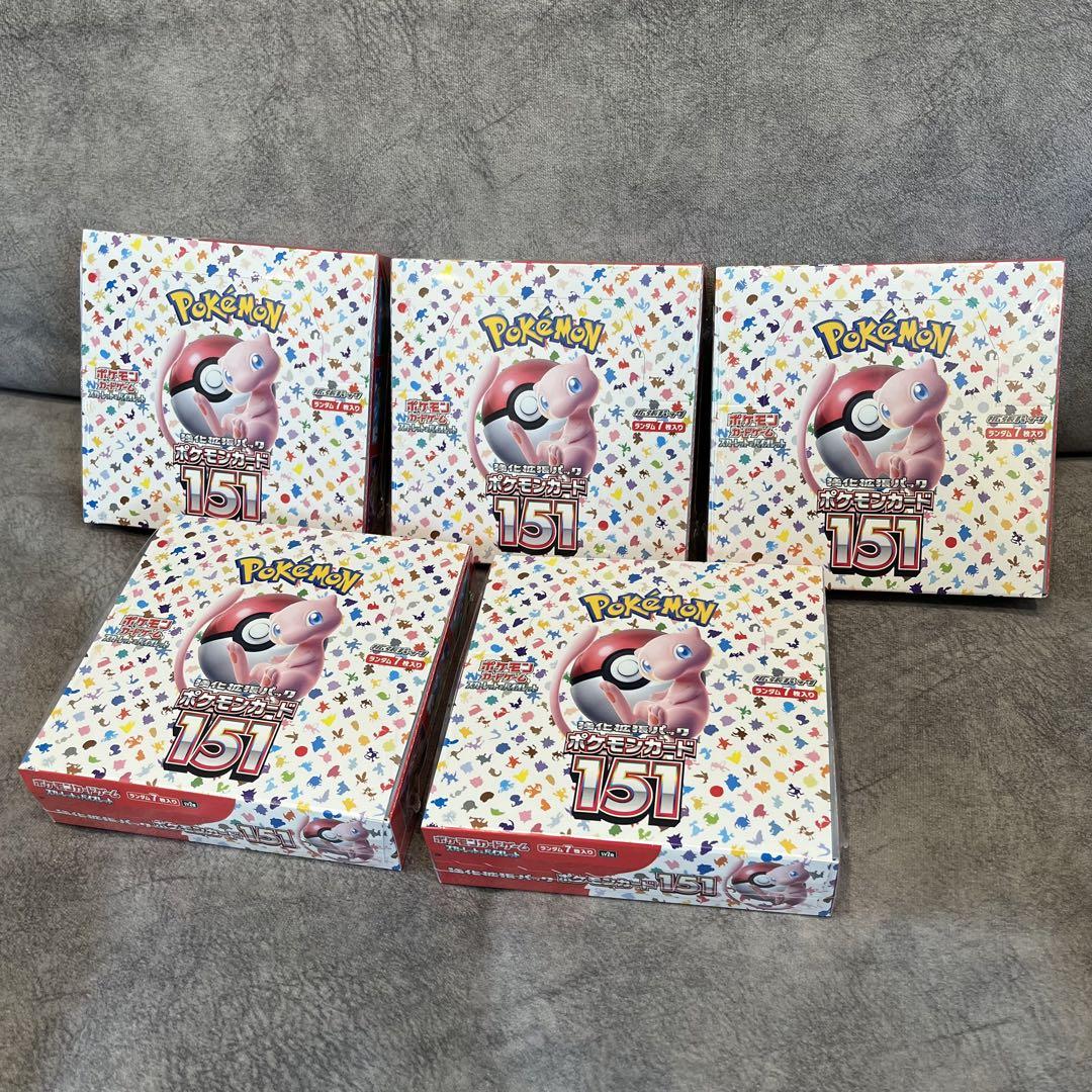 高い品質 新品未開封・5boxセット】ポケモンカード151 シュリンク付きbox ポケモンカードゲーム