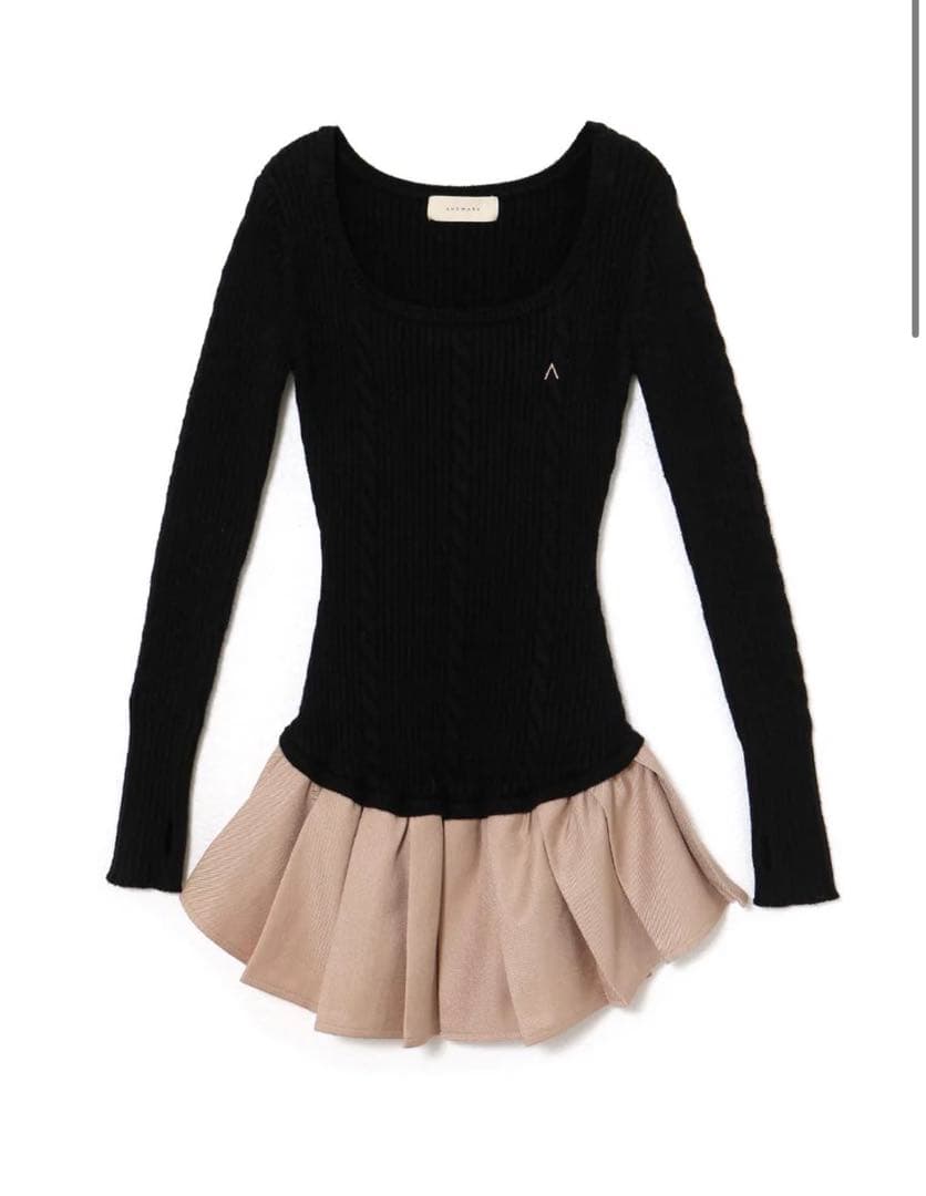 アンドマリー Milly knit set dress ブラック SIZE ANDMARY