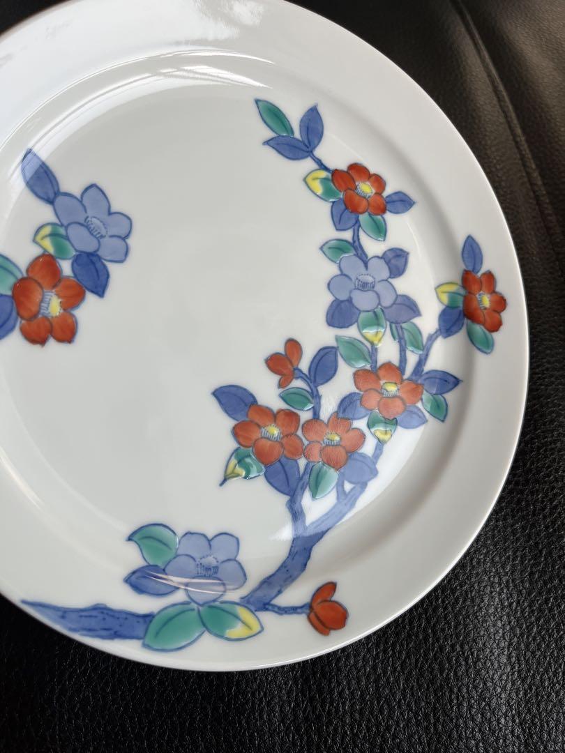 有田焼 花柄絵違い 5枚セット