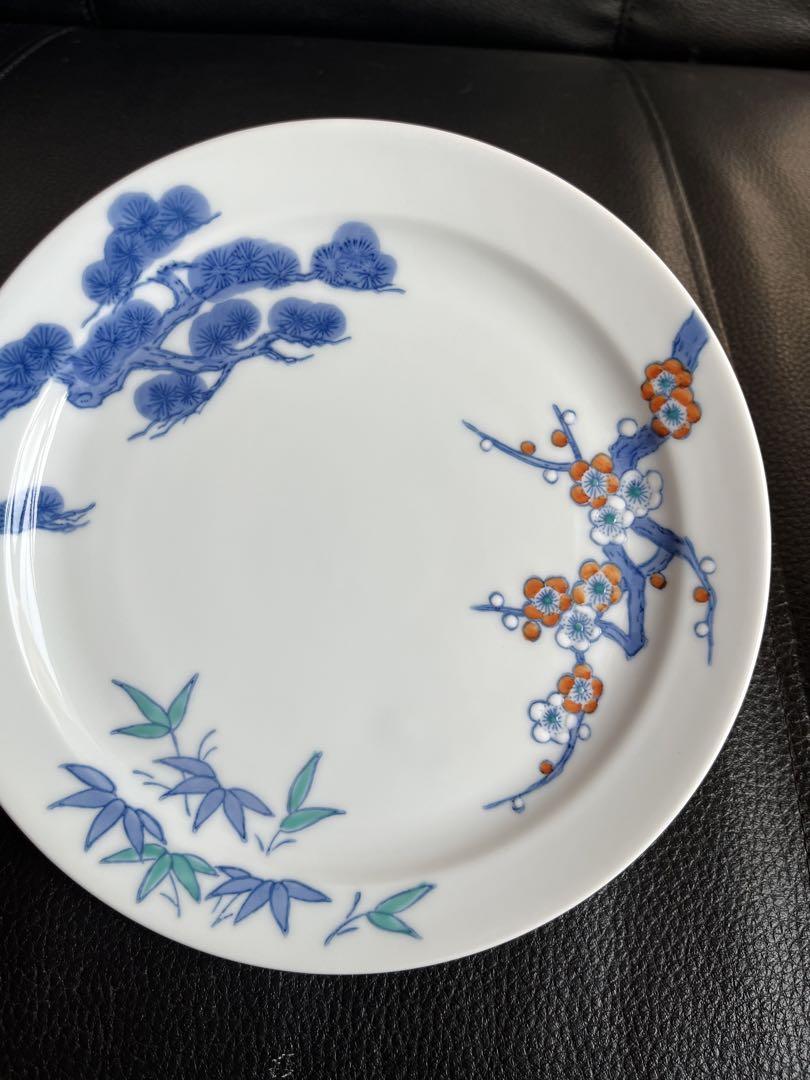 有田焼 花柄絵違い 5枚セット