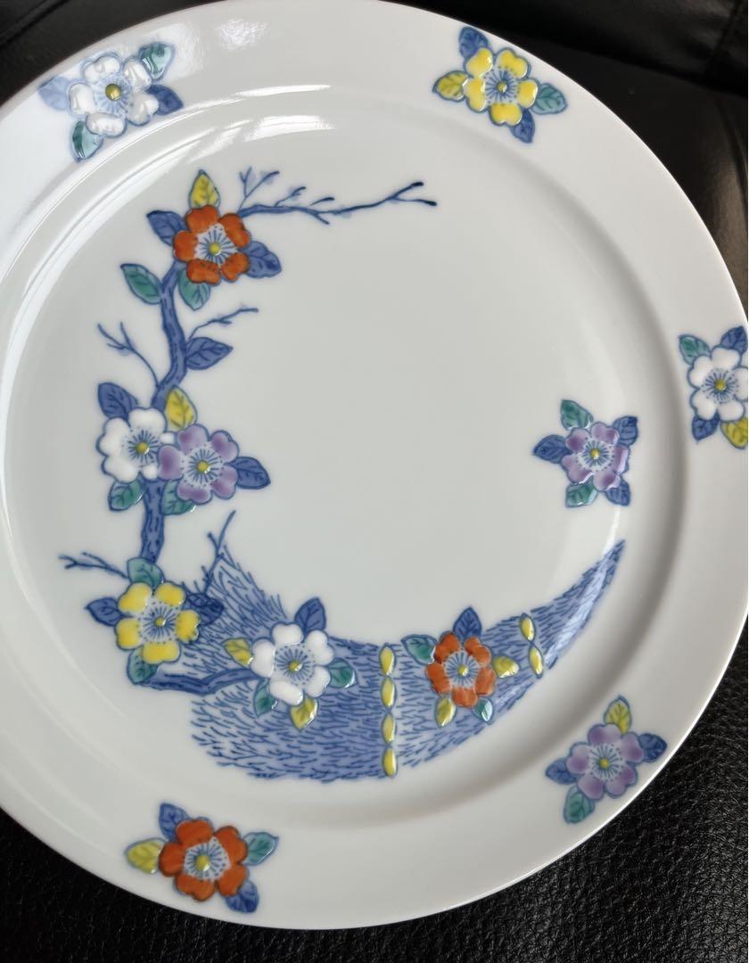 有田焼 花柄絵違い 5枚セット