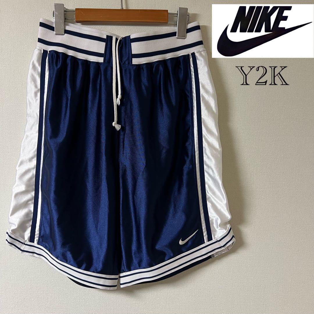 Y2K NIKE（ナイキ）ゲームショーツ バスパン/XL/ネイビー - メルカリ