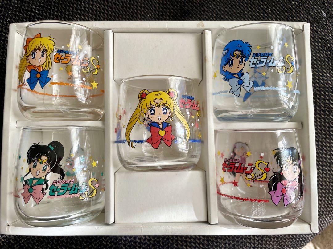 未使用品　セーラームーン S　グラス　5個セット　当時物　箱付き 未使用品 セーラームーン S グラス 5個セット 当時物 箱付き