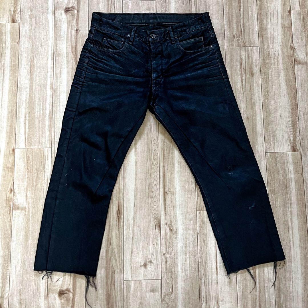 Rick Owens DRKSHDW】コーティングドロップデニム ダメージ加工