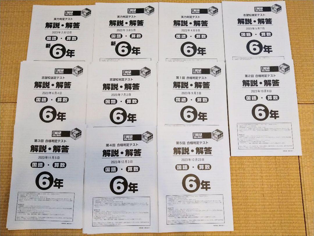 日能研公開模試　6年