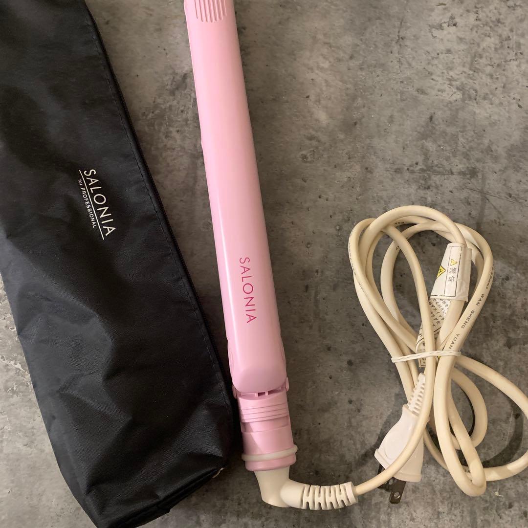 SALONIA サロニア ストレートヘアアイロン ピンク 24mm