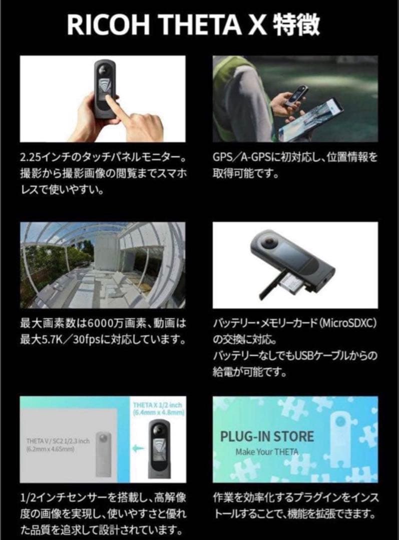 【☆程度良好☆】 RICOH THETA X