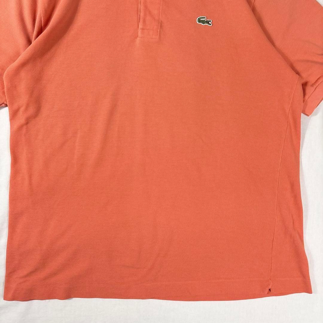 ラコステ 半袖鹿の子ポロシャツ オレンジ LACOSTE サイズ5 L