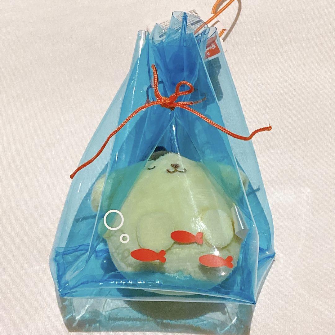 ポムポムプリン 屋台マスコット 金魚すくい 4個 ポムポムプリン 屋台マスコット 金魚すくい 4体セット タグ付き