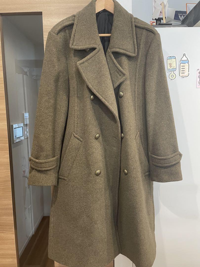 616 MAX&Co. オリーブグリーン ダブルブレストコート 616 MAX&Co. オリーブグリーン ダブルブレストコート