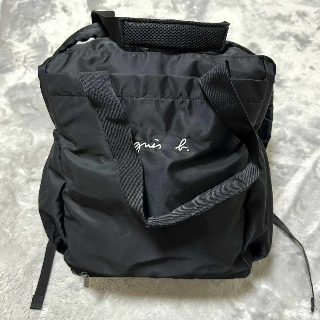 【極美品】agnes b. アニエスベー マザーズバッグ 2way