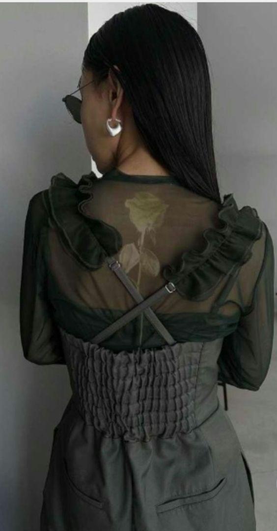 Ameri　MEDI 2WAY FRILL ROMPERS