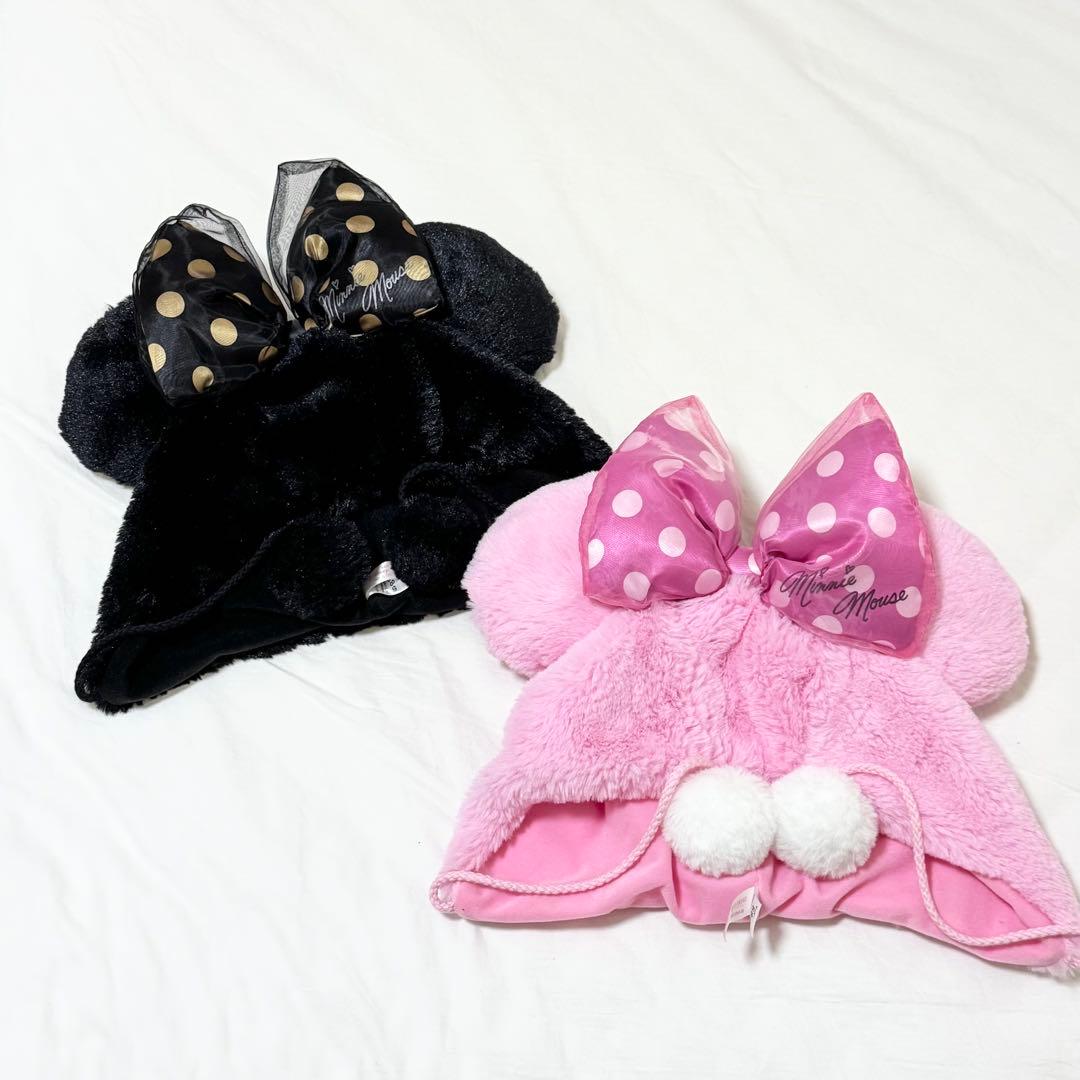 2025大特価！ ディズニー ファンキャップ ミニー ピンク 黒 2つ♥に近い 今なら送料。