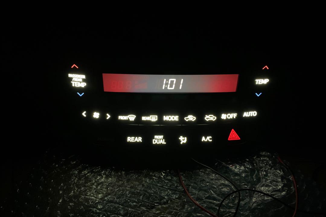 20アルファード ヴェルファイア LED打ち替えエアコン リアセット