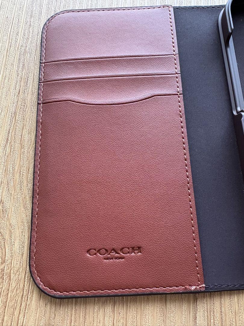 COACH フォリオ・シグネチャーキャンパス手帳型iPhoneケース