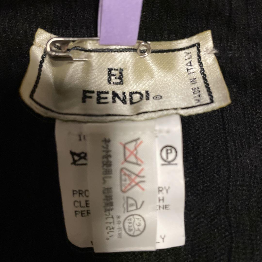 FENDI 黒 長袖カーディガン 46