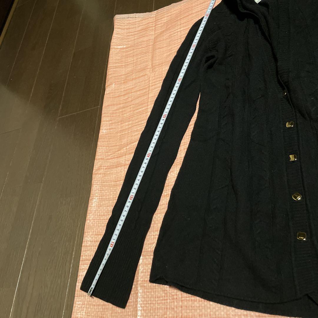 FENDI 黒 長袖カーディガン 46