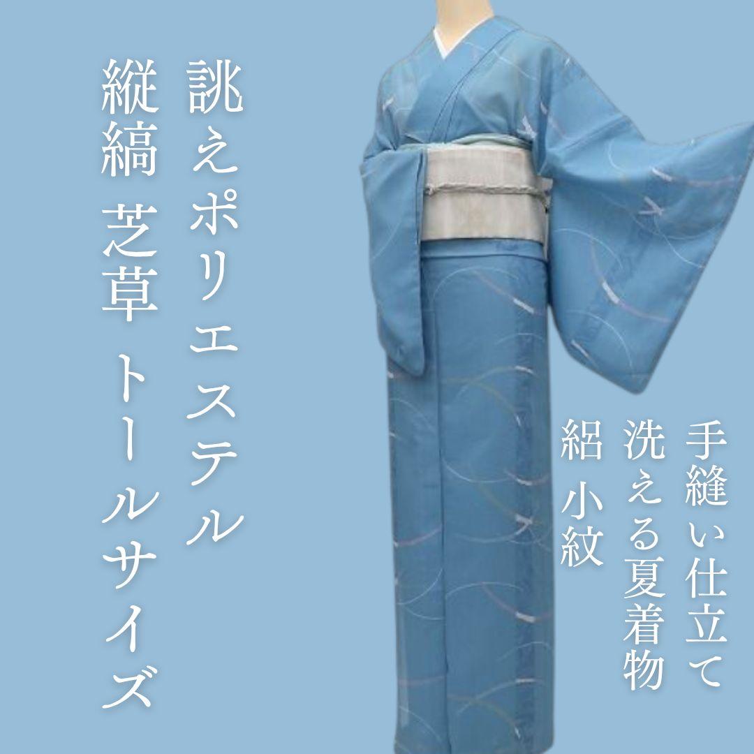 美品 洗える夏着物 誂えポリエステル トールサイズ 絽 小紋 着物 A3016 美品 洗える夏着物 トールサイズ 絽 小紋 着物 A3022 - メルカリ