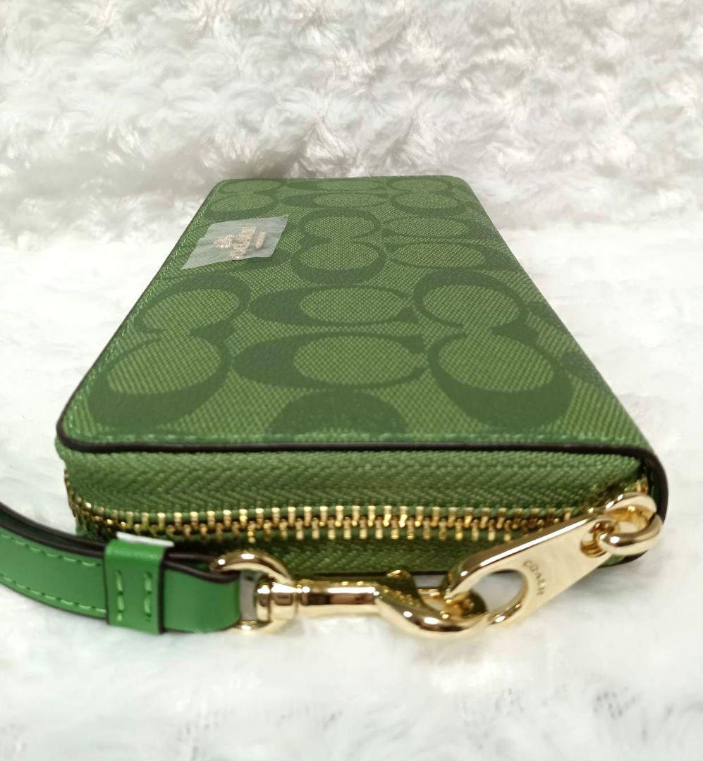 COACH　長財布　シグネチャー　 グリーン 新品未使用】COACH コーチ長財布 シグネチャー グリーン｜Yahoo