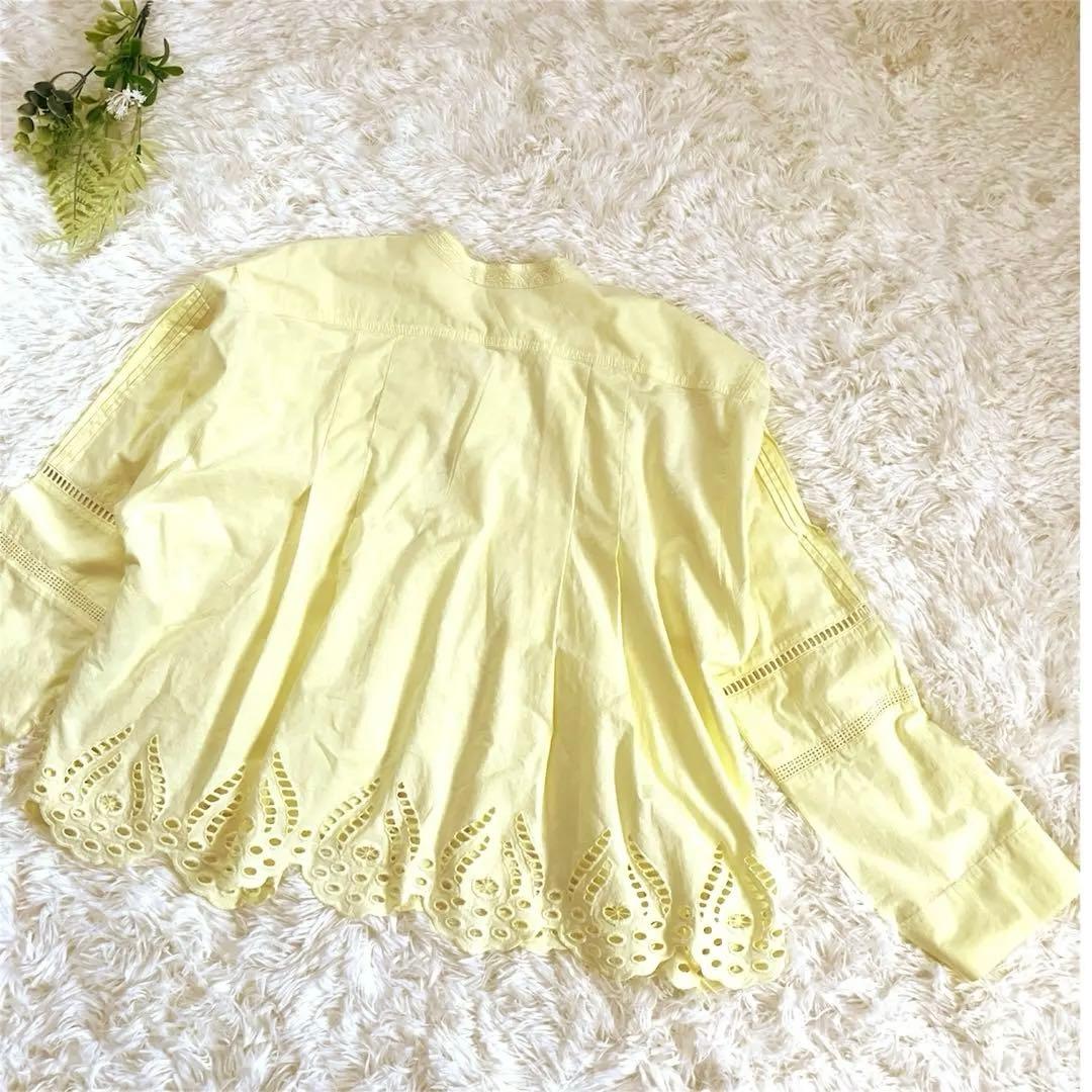 タグ付き greenlabel relaxing エンブロイダリーレースシャツ