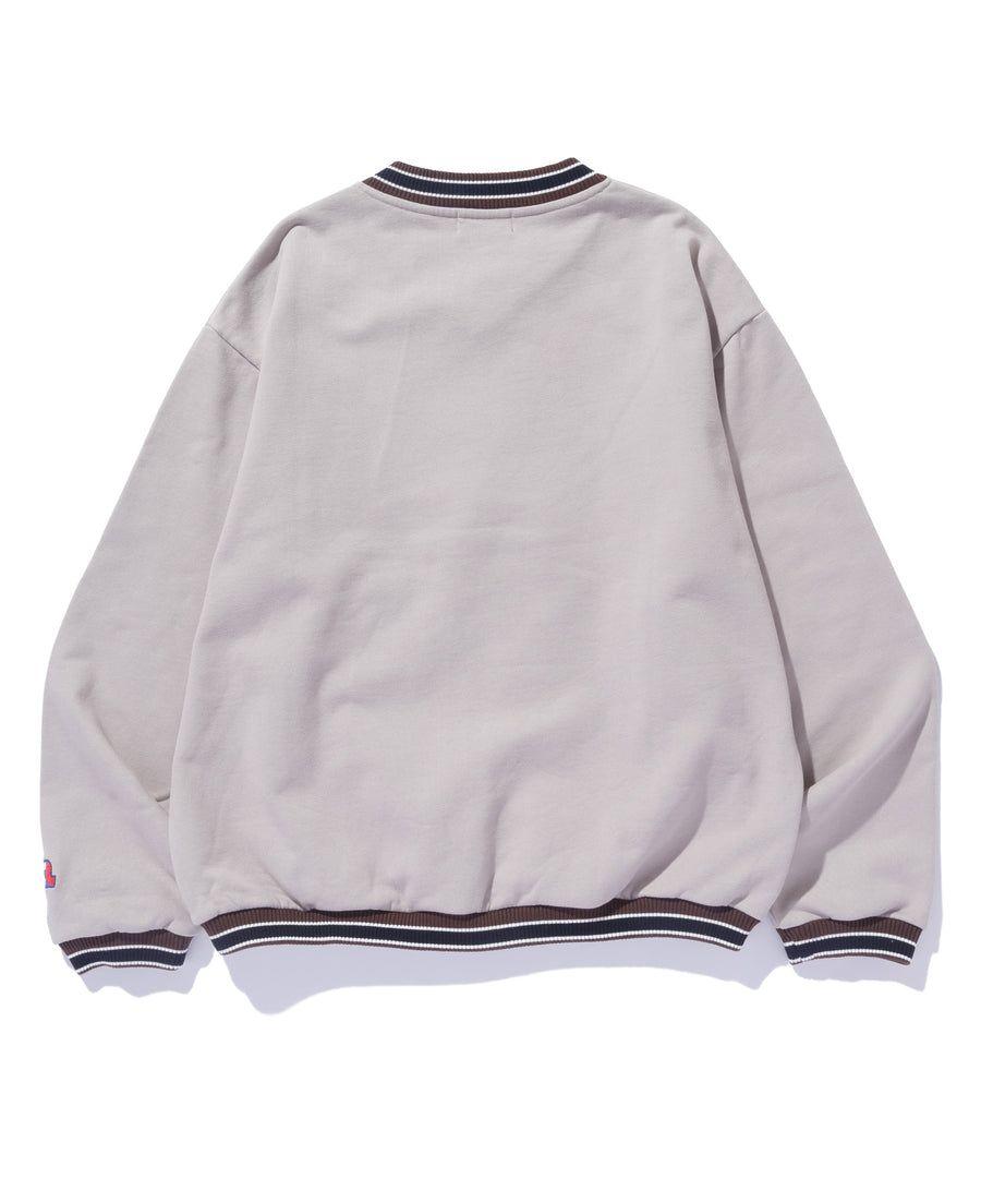 XLARGE Vネックスウェット ベージュ/Lサイズ
