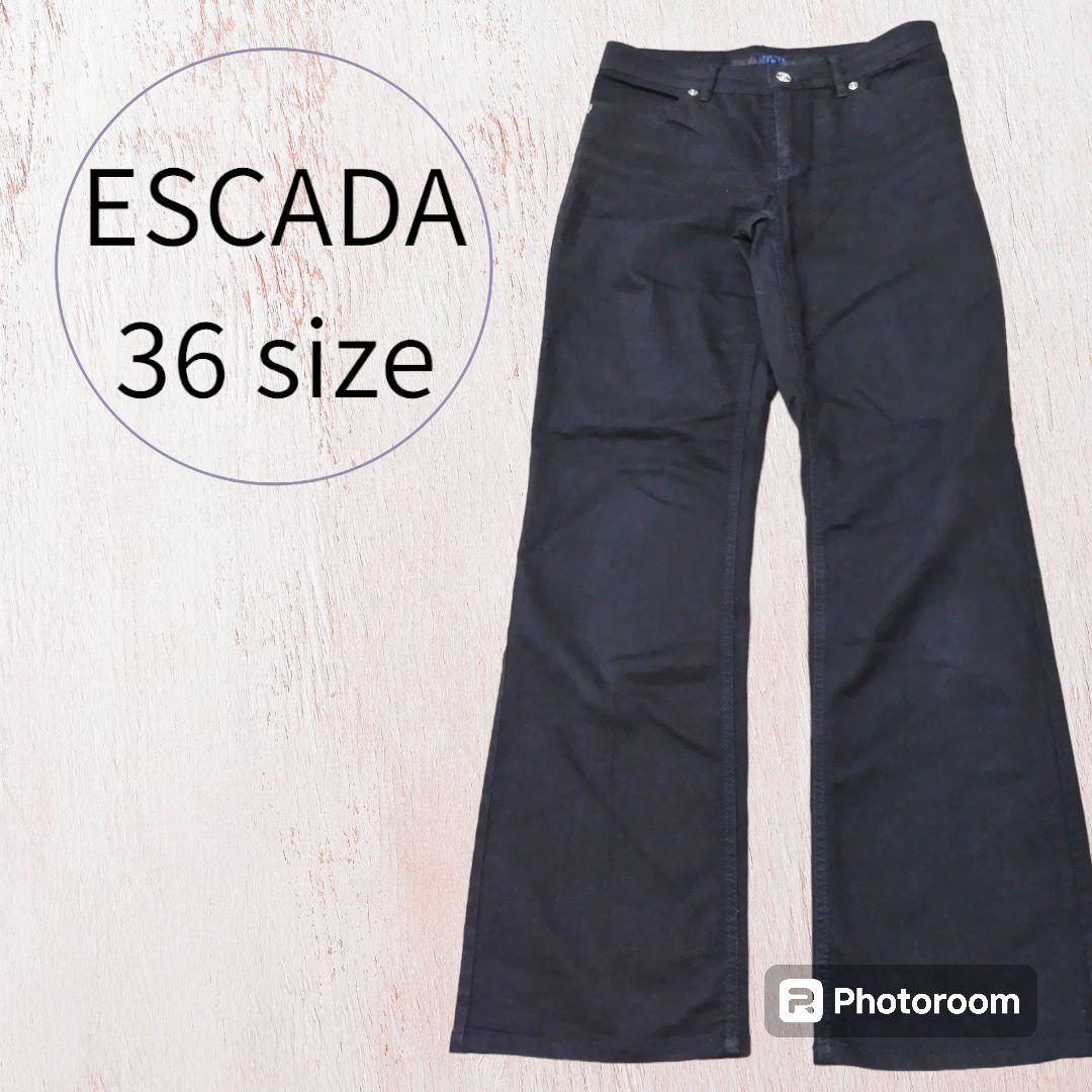 ❀エスカーダ❀ 36(S) パンツ デニム ビジュー イタリア製 ワンポイント