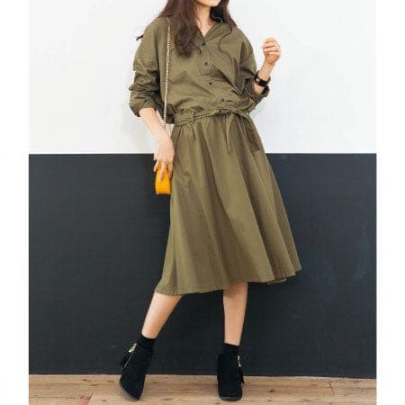 メルカリ 中 シャツワンピースに見える3wayセットアップ マタニティ ロングワンピース 3 100 中古や未使用のフリマ