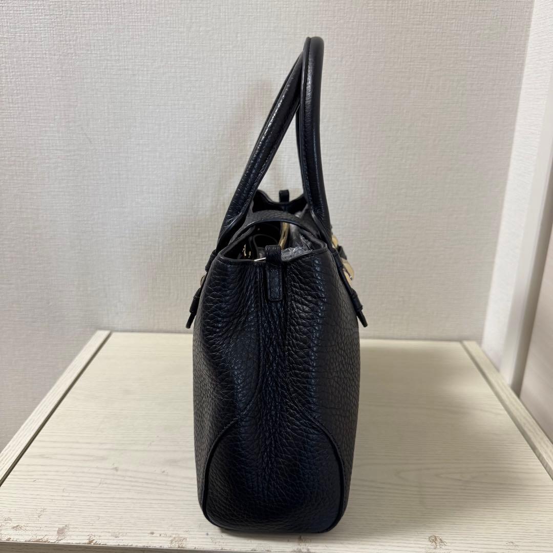 【新品同様】FURLA フルラ 2WAY トートバッグ　ブラック　黒　レザー
