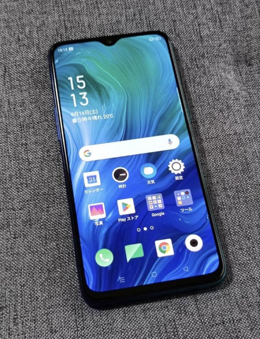 ★美品★ OPPO Reno A SIMフリー CPH1983 ブルー 64GB