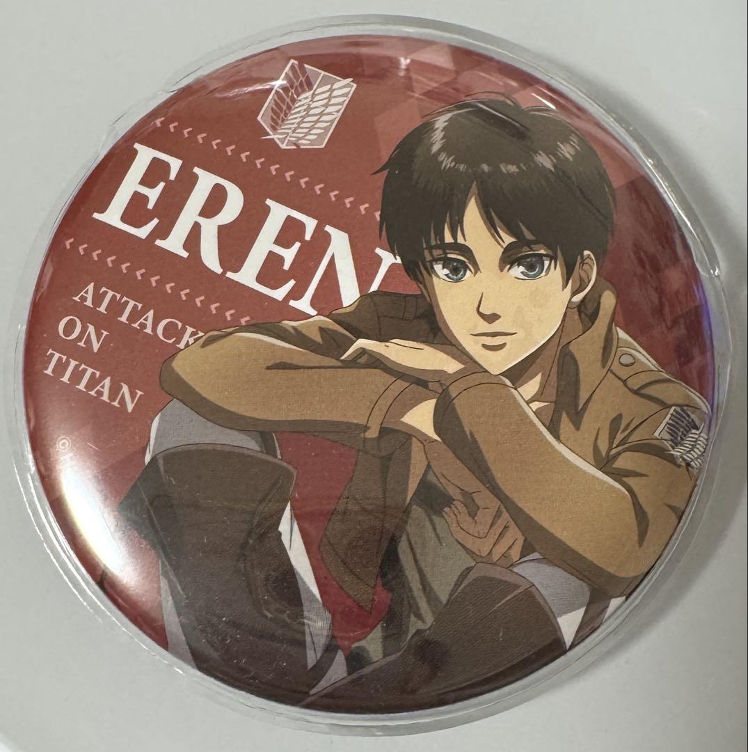 進撃の巨人 エレン 缶バッジ ジョイポリス 中当たり 進撃の巨人 エレン 缶バッジ ジョイポリス 中当たり - メルカリ