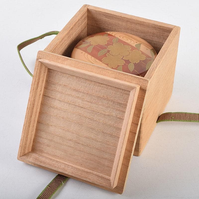 茶道具 加賀蒔絵師 中村宗尹作 白漆 花筏蒔絵 平棗 共箱 V R9537 茶道具 加賀蒔絵師 中村宗尹作 白漆 花筏蒔絵 平棗 共箱 V R9537