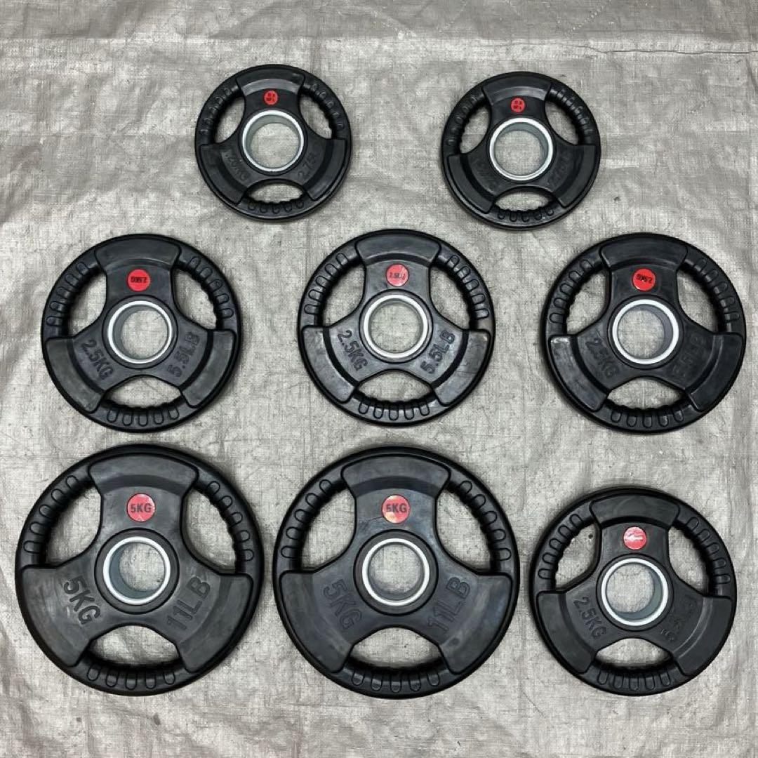 【ファッション通販】 ☆全国送料無料 バーベルプレート 22.5kg セット 合計8枚 50mm用 ウエイトトレーニング