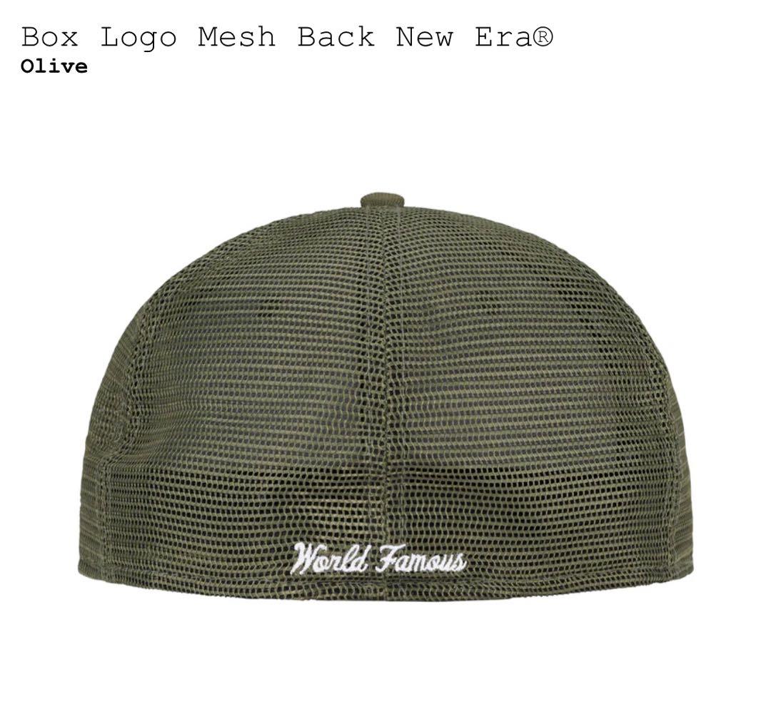 Box Logo Mesh Back New Era オリーブ5/8