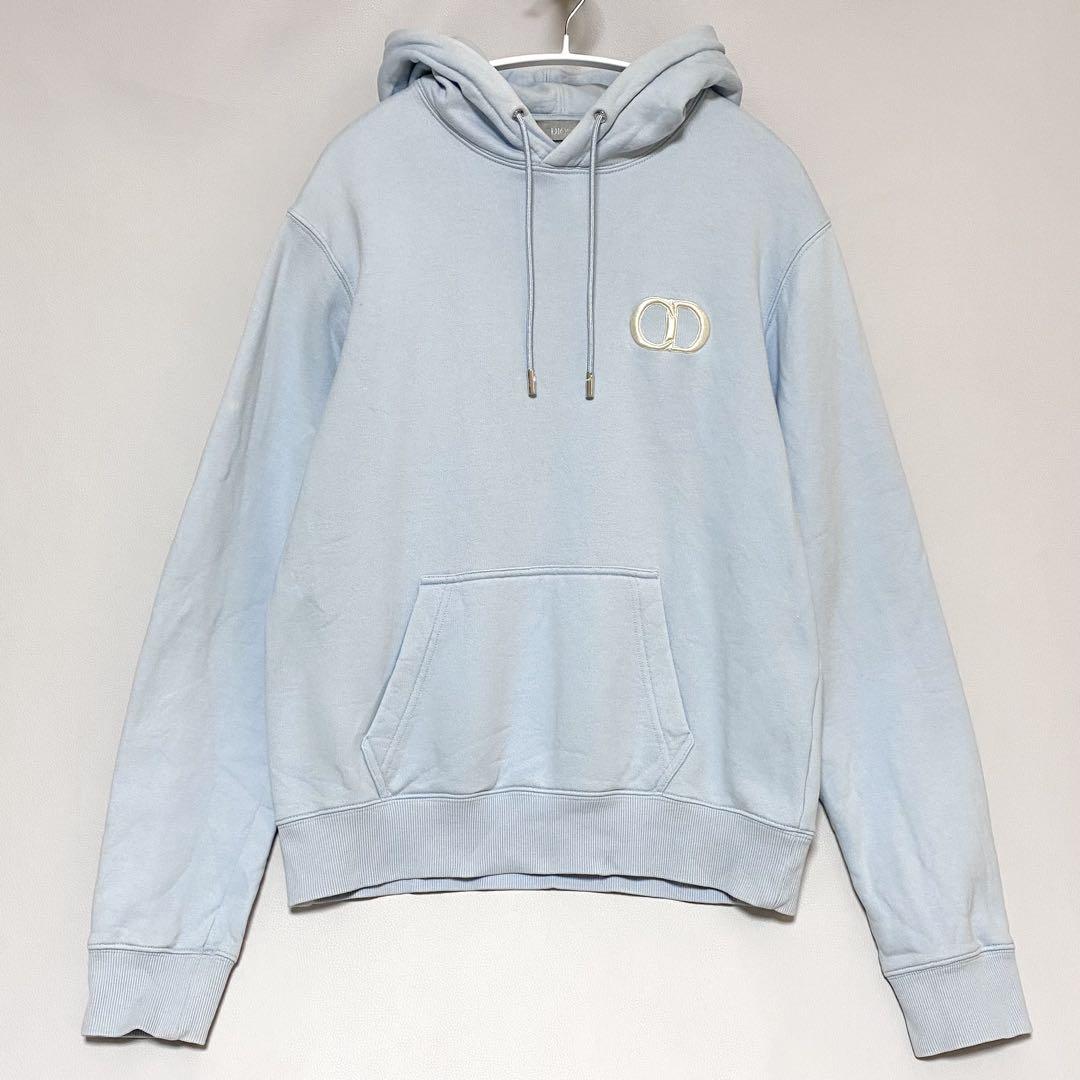 Christian Dior / CD icon スウェットパーカー ブルー S