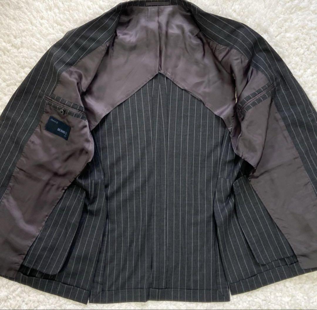 【極美品】BEAMS F ストライプ セットアップスーツ