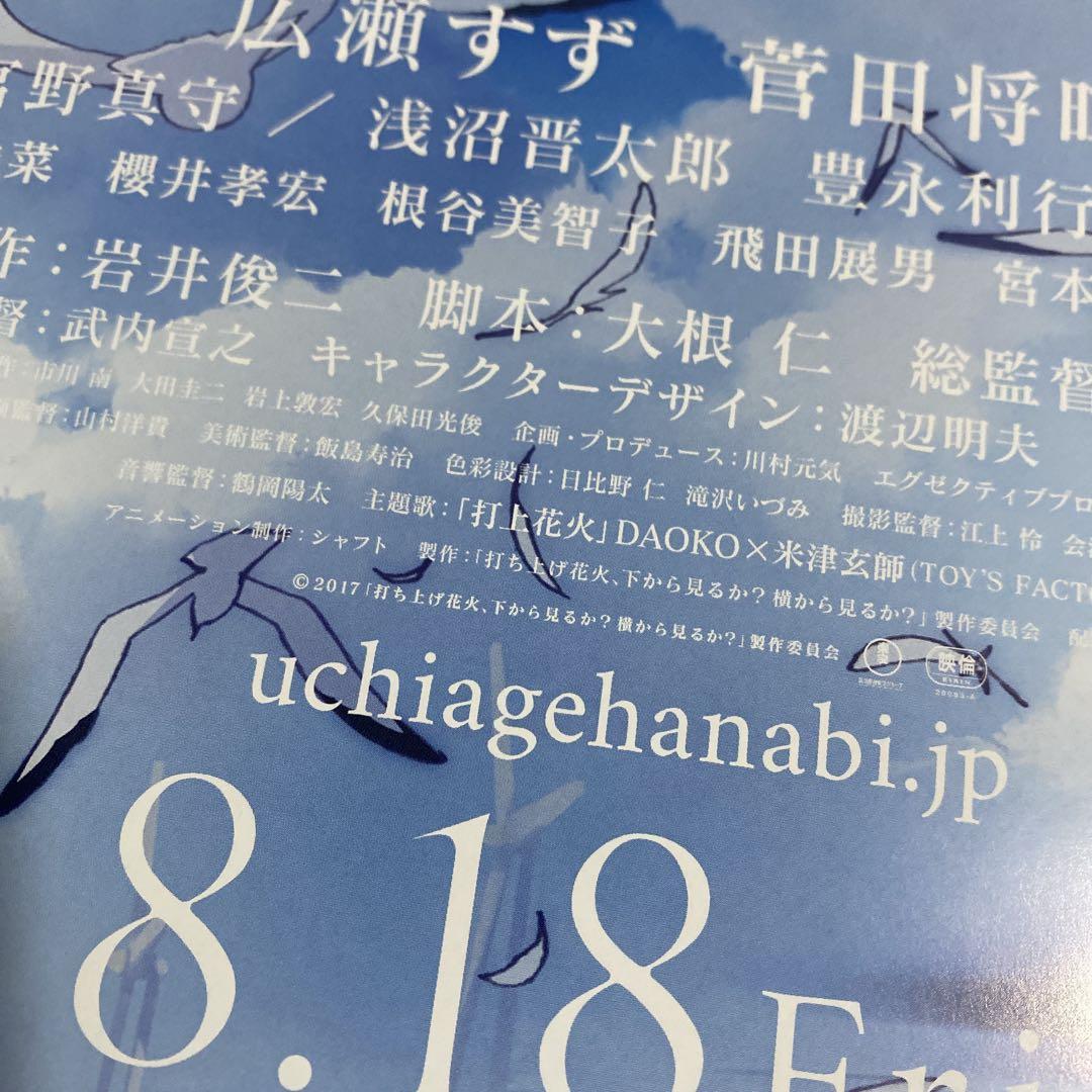 打ち上げ花火 下から見るか？横から見るか？　宣伝ポスター