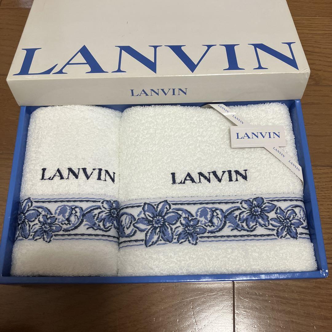新品未使用LANVIN フェイスタオル、ハンドタオルセット