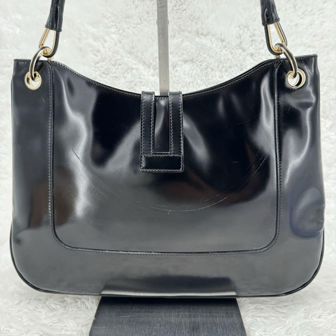 GUCCI ブラックレザーワンハンドバッグ 楽天市場】gucci ワンショルダーバッグ ブラックの通販