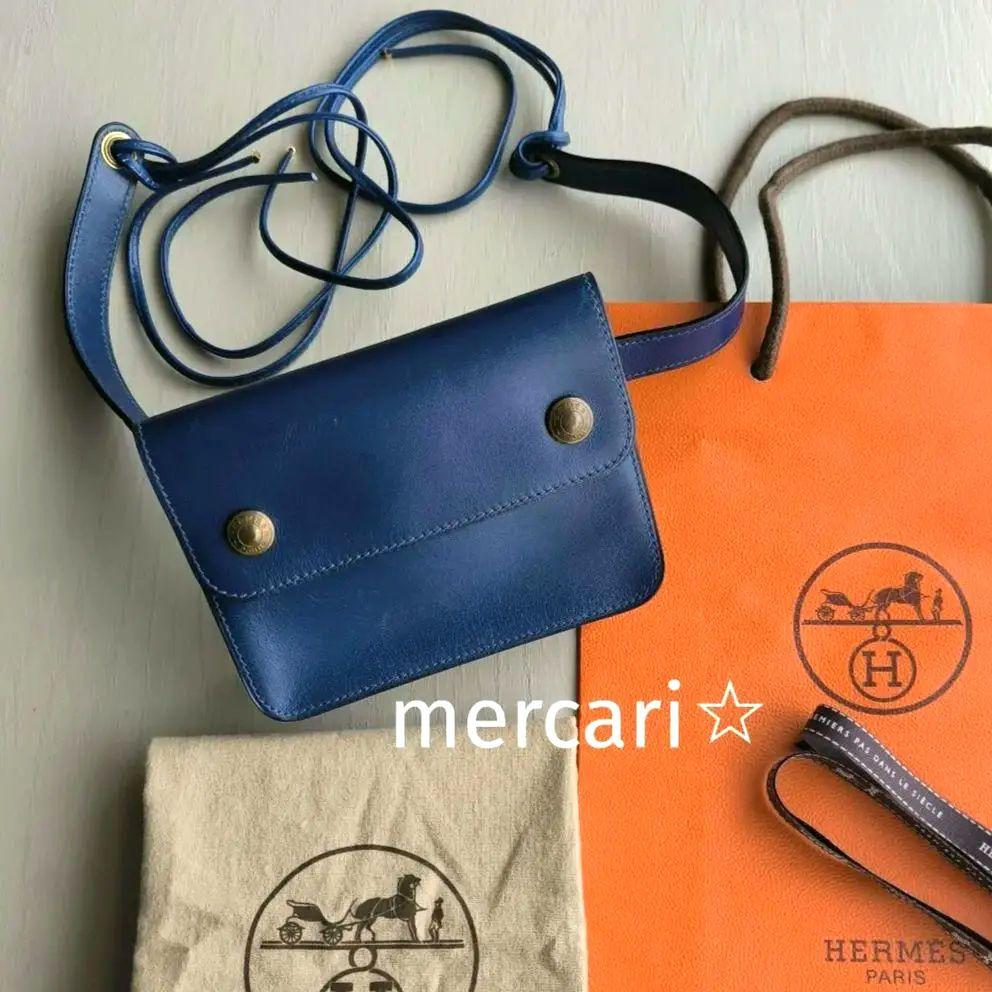 HERMES ミニポシェット ウエストポーチ ヴィンテージ ベルト カーフ 廃盤 画像1
