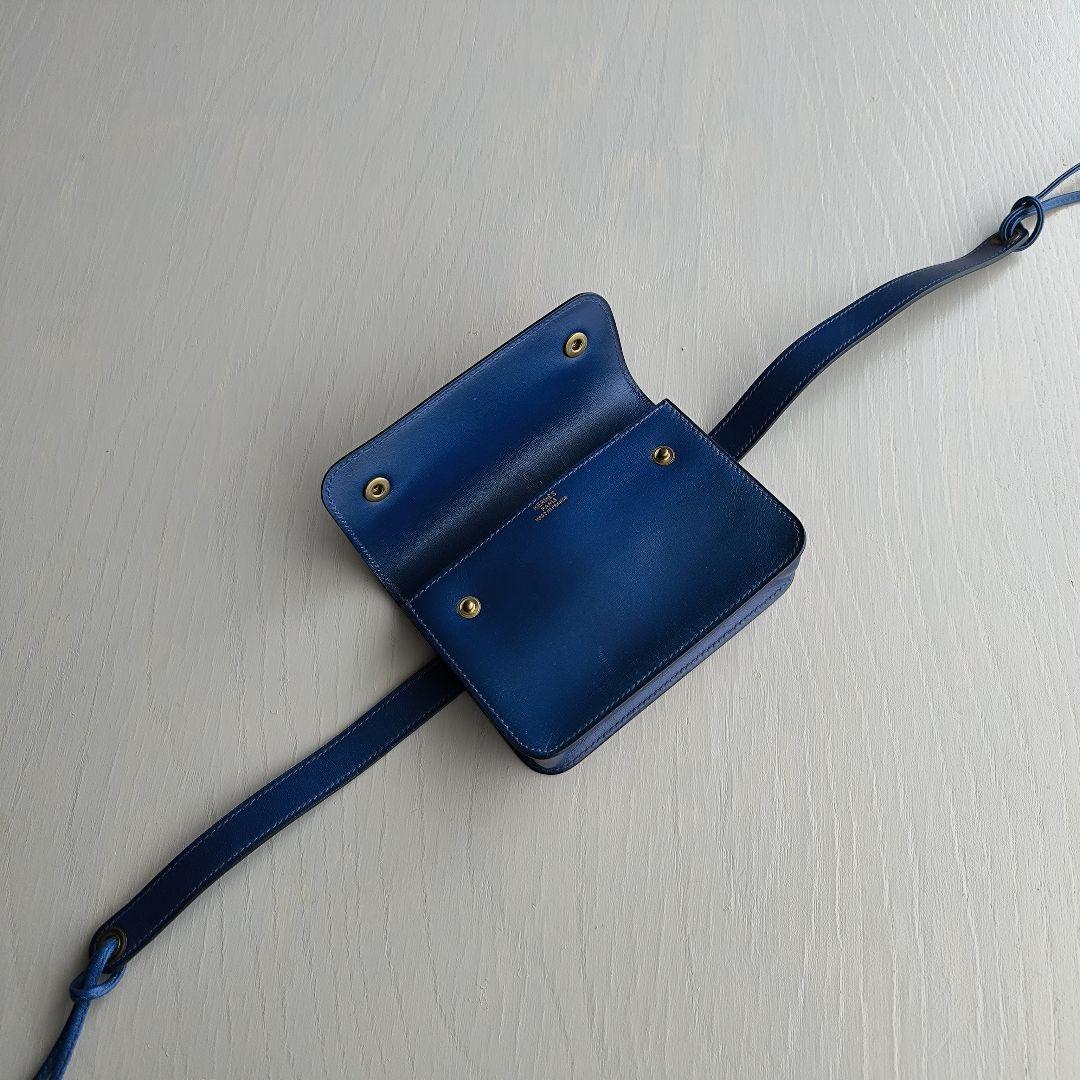 HERMES ミニポシェット ウエストポーチ ヴィンテージ ベルト カーフ 廃盤 画像8