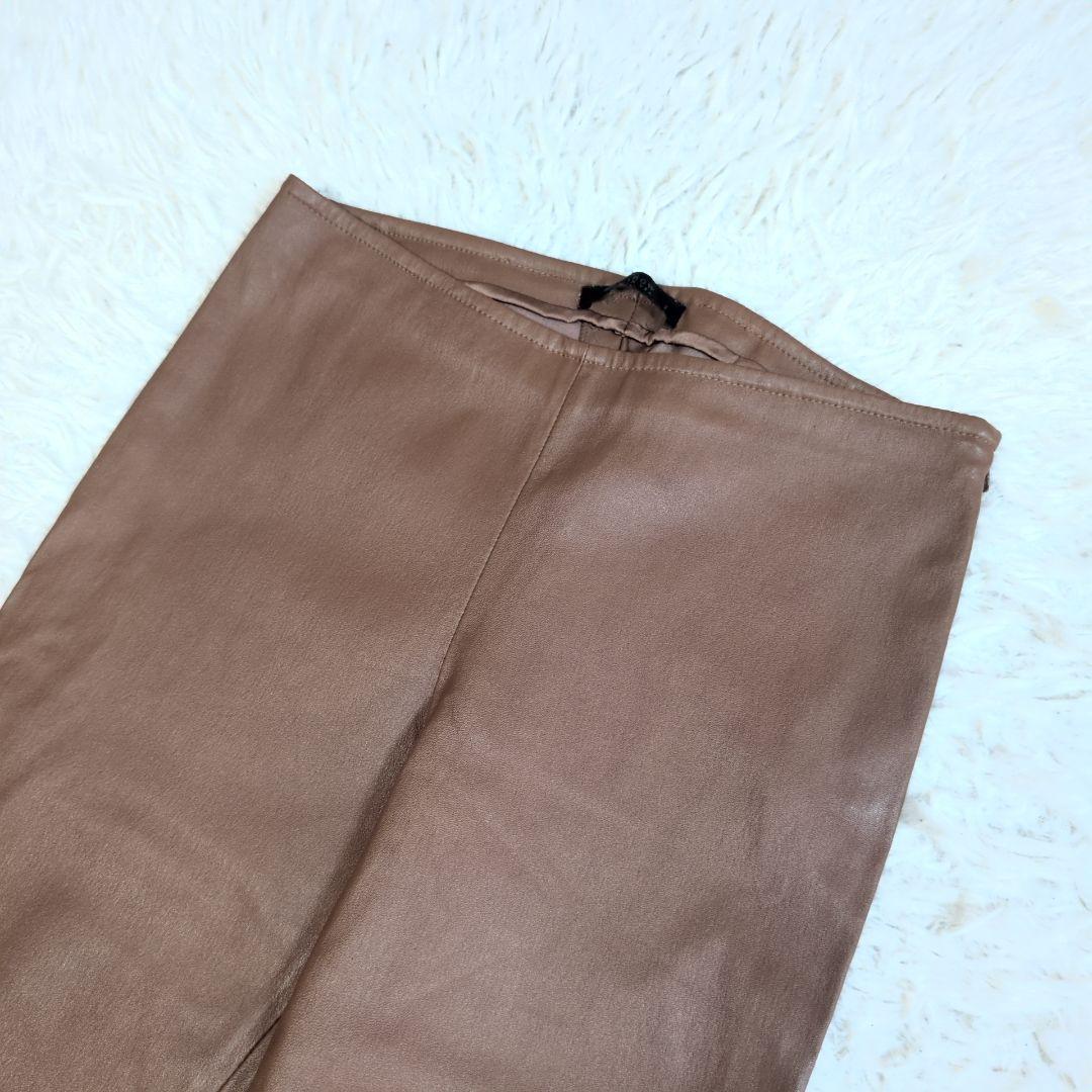 美品✨ザロウ Moto leather trousers 羊革 レギンス S