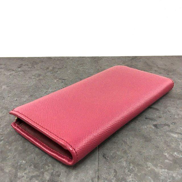 【SALE／10%OFF L字ファスナーウォレット BVLGARI 極美品 286302 354 マゼンダ 小物
